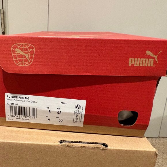 Soccer Cleats - Puma Future Pro MG 'White Black Fire Orchid' - Picture 4 of 4